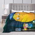 thumbnail image 3 of Adventure Time Bed Blanket Air Conditioner Quilt Ultra Soft Flannel Blanket All Season Fuzzy Blanket Reversible Fluffy Plush Blanket 60"X50", 3 of 7
