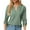 Green, variant on Summer Tops for Women V Neck Button Detail 3/ 4 Sleeve T Shirt For Casual Wear X Tech Short Sleeve Blouses Women Business Casual Long Dress Blouse Womens Small Blouse X Large Womens Beige 2XL