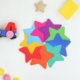 thumbnail image 4 of RENACLIPY Multi-Color Star Cutouts for Classroom Bulletin Board Decorations and Paper Wall Accents, 50 Pieces, 4 of 8