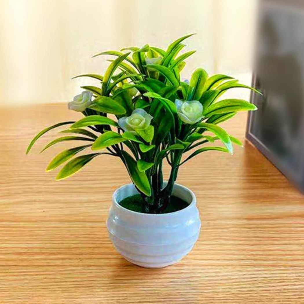 Delicate Plastic Flower Pots Chlorophytum Plant Flowerpot For Home Office Decor 