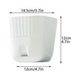 thumbnail image 2 of Flowerpot Garden Planting Pot Office Decor Home To Prevent The Roots Rotted Durable Beautiful White Imitation Ceramic, 2 of 16