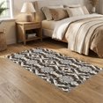 thumbnail image 2 of ODIKA 5'x7' Ultra-Soft Area Rug, Interlocking Motif Livingroom Playroom Brushstroke Abstract Boho Mosaic Playful None Washable, Bare feet friendly, Silk-Touch for Bedroom Home office, 2 of 7