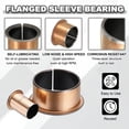 thumbnail image 3 of Uxcell 6Pcs Cojinete de manga con brida, 35mm de diámetro x 39mm de OD x 26mm de longitud, 47 x 2.0mm de diámetro de brida x t Cojinetes de bronce sinterizado autolubricantes para equipos industriales, 3 of 6