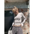thumbnail image 3 of Ropa vintage para mujer, camisetas Y2K 2023, blusas, cuello redondo, manga larga, túnica estampada, ropa de mujer, tops cortos casuales de moda, camisas, 3 of 5