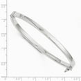 thumbnail image 2 of 14K White Gold bracelet Bangle 4 mm Polished Hinged, 2 of 2