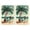 Beachscene Bike Palm, variant on 2 Pcs Funny Kitchen Towels,Bees and Daisies on Checkered Microfiber Dish Towels,Kitchen Tea Towels,Kitchen Towel Set (18" X 26")