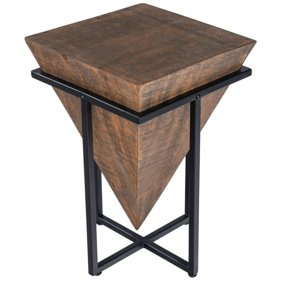 Butler Specialty Gulnaria Wood And Metal Accent Table In Brown