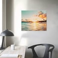 thumbnail image 3 of Nawypu  Wall Art Canvas Prints Beach Sunset Ocean Waves Nature Pictures Painting Canvas Paintings Ready to Hang for Home Decorations Wall Decor 20x16 inch, 3 of 4