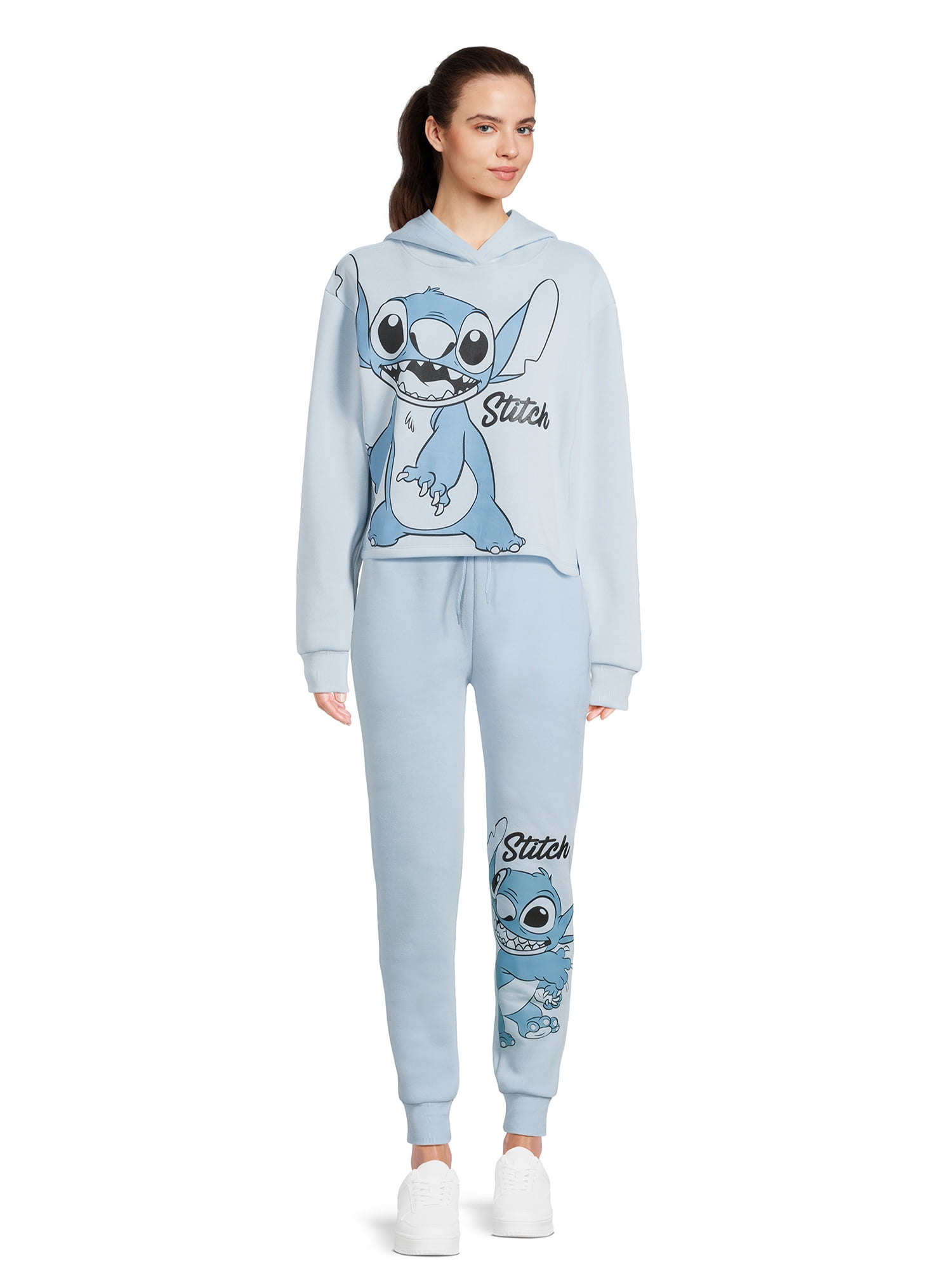 Licensed Graphics by Disney Stitch Graphic Mid-Rise Relaxed Fit Jogger Pants (Women's)