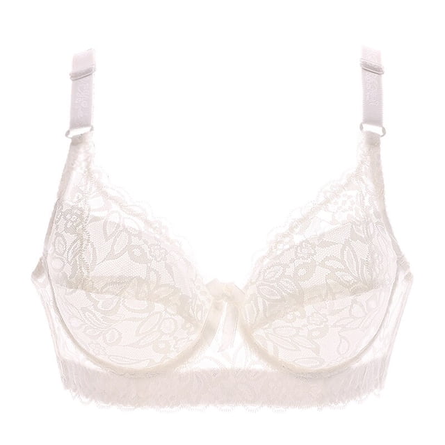 Ropa interior fina de copa completa, sujetador pequeño de talla grande, sujetador de encaje ajustable inalámbrico para mujer, cubierta de pecho, copa BCD, sujetadores de encaje de talla grande Tan Jianjun unisex