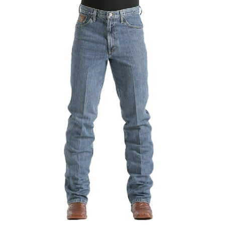 cinch men's bronze label slim fit jean,  medium stonewash, 42w x (Best Mens Shoes With Jeans)