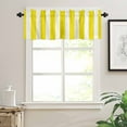 thumbnail image 2 of Yellow Striped Kitchen Valances for Windows 42x12 Inch Kitchen Curtains Valances Rod Pocket Modern Farmhouse Yellow White Stripes Bathroom Window Valances for Window Treatment Decor, 2 of 6