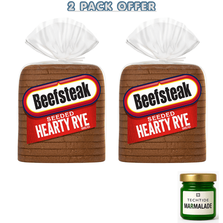 Beefsteak Seeded Hearty Rye Bread 18 oz Rye Bread Bag ( 2 Pack Offer ) Beefsteak Seeded Hearty Rye Bread 18 oz Rye Bread Bag ( 2 Pack Offer )