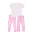 thumbnail image 3 of Set de Pijama 3 Piezas en Algodón Hipoalergénico, Playera Manga Corta, Pantalón y Pantalón Capri Baby Creysi ROSA CLARO 16, 3 of 3