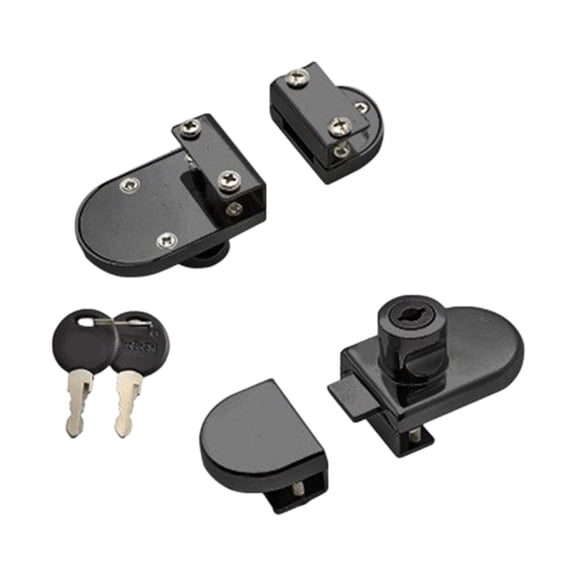 Zinc Alloy Glass Cabinet Lock Replacement Glass Door Lock Easy To Install Home Tool Security Hardware Accessories