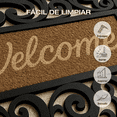thumbnail image 4 of Tapete Entrada Rectangular 72x43 Cm PVC Antideslizante 72 Cm 43 Cm Welcome Negro, 4 of 6