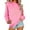 Pink, variant on Womens Casual Christmas Long Sleeve Tee Shirts Striped Sweatshirt Cropped Long Sweaters Open Front Fall Tops 2025 Fall Tops