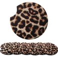 thumbnail image 1 of 2.56 Inch Leopard Car Coasters for Drinks Women Neoprene Cup Coaster Absorbent Rubber Car Cup Pad Mat Car Accessories for Car Living Room Kitchen Offi, 1 of 4
