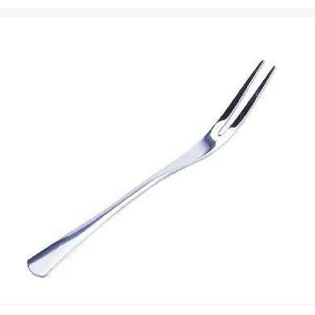 

Polishing Advanced Stainless Steel Fan shaped Two-tine Fruit Fork Dessert Forks 10 Pcs/lot