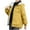 Yellow, variant on MIUOWANP Winter Jackets for Women Plus Size Women's Winter Tops Jacket With Hood Waist And Overcoat Solid Outer Long Sleeve Coats Mint Green XL