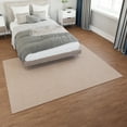 thumbnail image 2 of Ottomanson Non-Slip Area Rug for Living Room 5' x 6'6" Stain-Resistant Low Pile Floor Carpet, Beige, 2 of 8