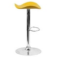 thumbnail image 4 of Bowery Hill 23.75'' Contemporary Faux Leather Adjustable Bar Stool in Yellow, 4 of 9