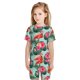 thumbnail image 4 of Balery Palm Leaves Flamingo Conjunto de Pijama Infantil de Manga Corta con Estampado – Ropa de Dormir de Algodón Suave-4X-Large, 4 of 4