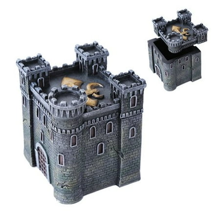 Keepsake Tower - Medieval Castle Fortress Le Fleur Fortified Tower Keepsake Jewelry Box Figurine