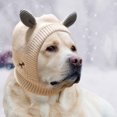 thumbnail image 6 of Fashion Winter Knitted Warm Dog Hat Rabbit Ear Design Puppy Caps Beanie BEIGE, 6 of 8