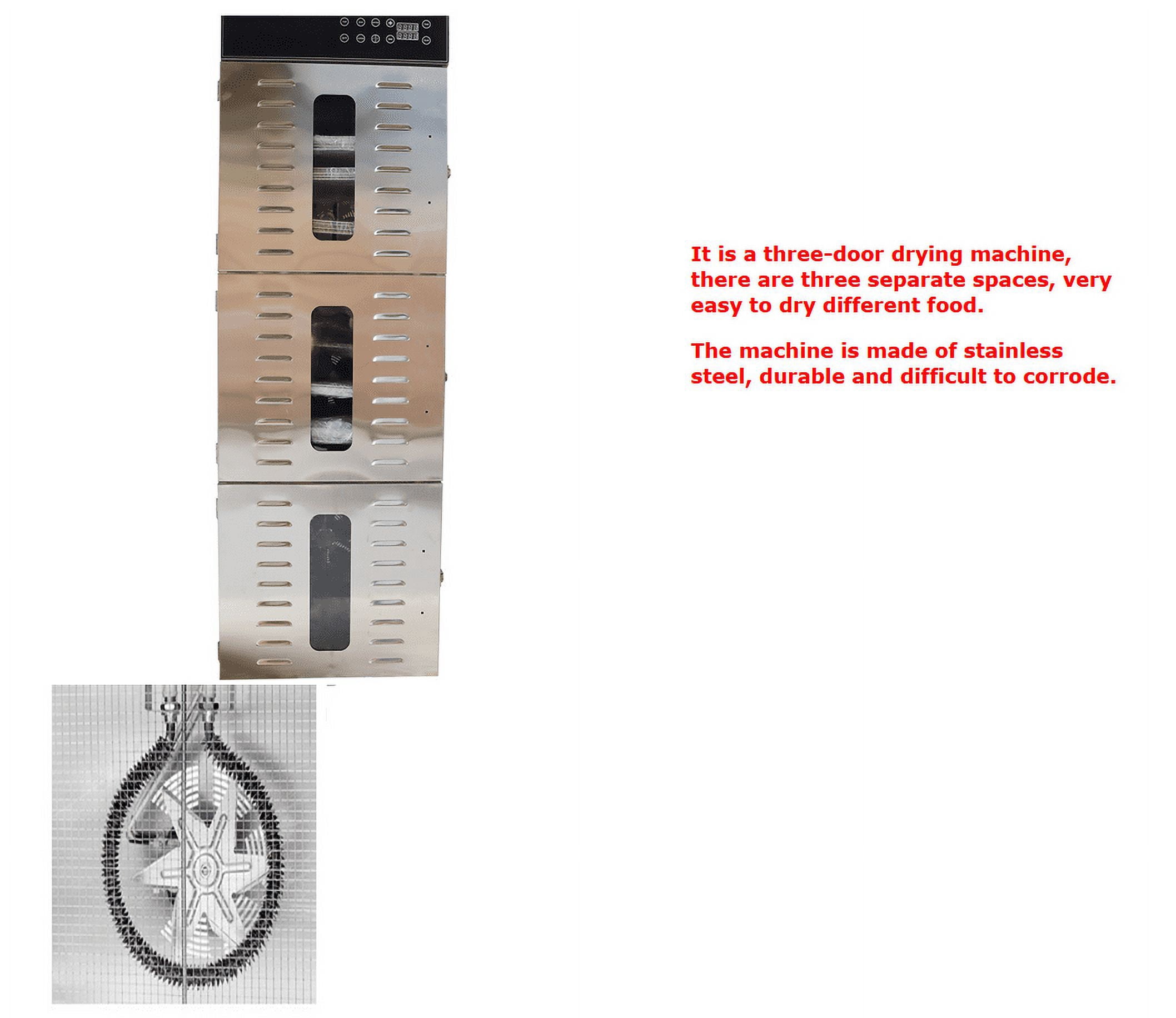 30 Layers Commercial Food Dehydrator Dryer Fruit Vegetable Meat Pet Food Dry Machine with Touch Digital Temperature Control
