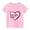 F-Pink, variant on Ecqkame Boy Girl Love Heart Print T-Shirt Valentine'S Day Casual Top for Kid Short Sleeve Crew Neck Clothes A-Yellow 7-8 Years