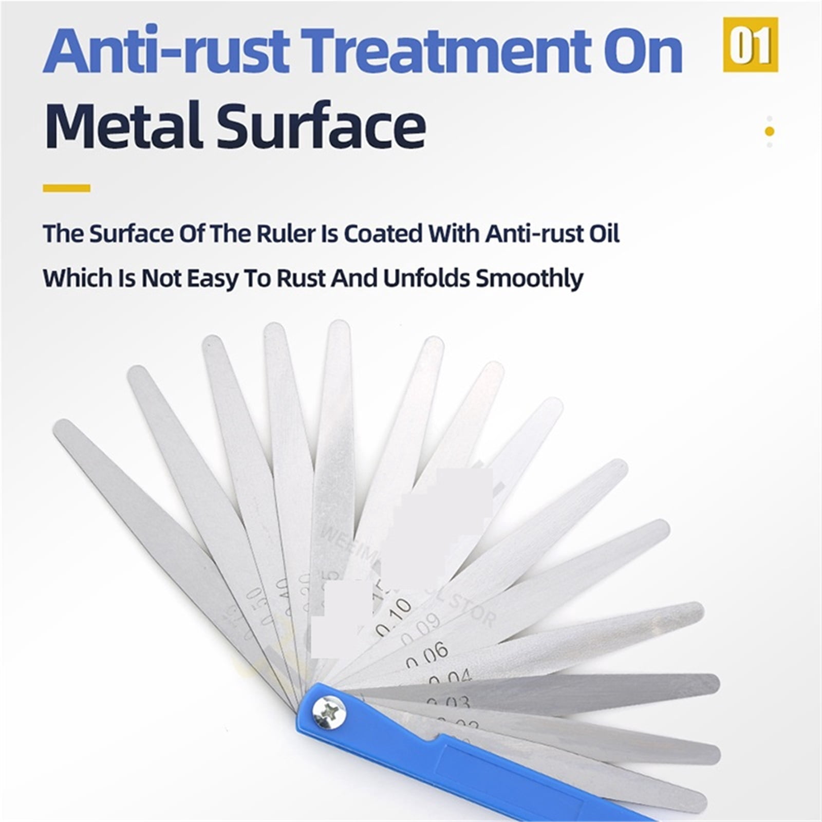 Feeler Gauge Metric Thickness Gauge Set For Measurement Sheet Gauge Blades Valves Foliage Of Valves Gap Tools ,Easy Identification