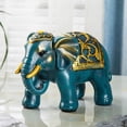 thumbnail image 3 of 1 Par de Estatuilla de de Pareja, Escultura de s de Resina, Estatua de Animal, Decoración, Hogar, Sala de , Oficina, Adorno Azul BLESIY Estatua de escultura de elefante, 3 of 8