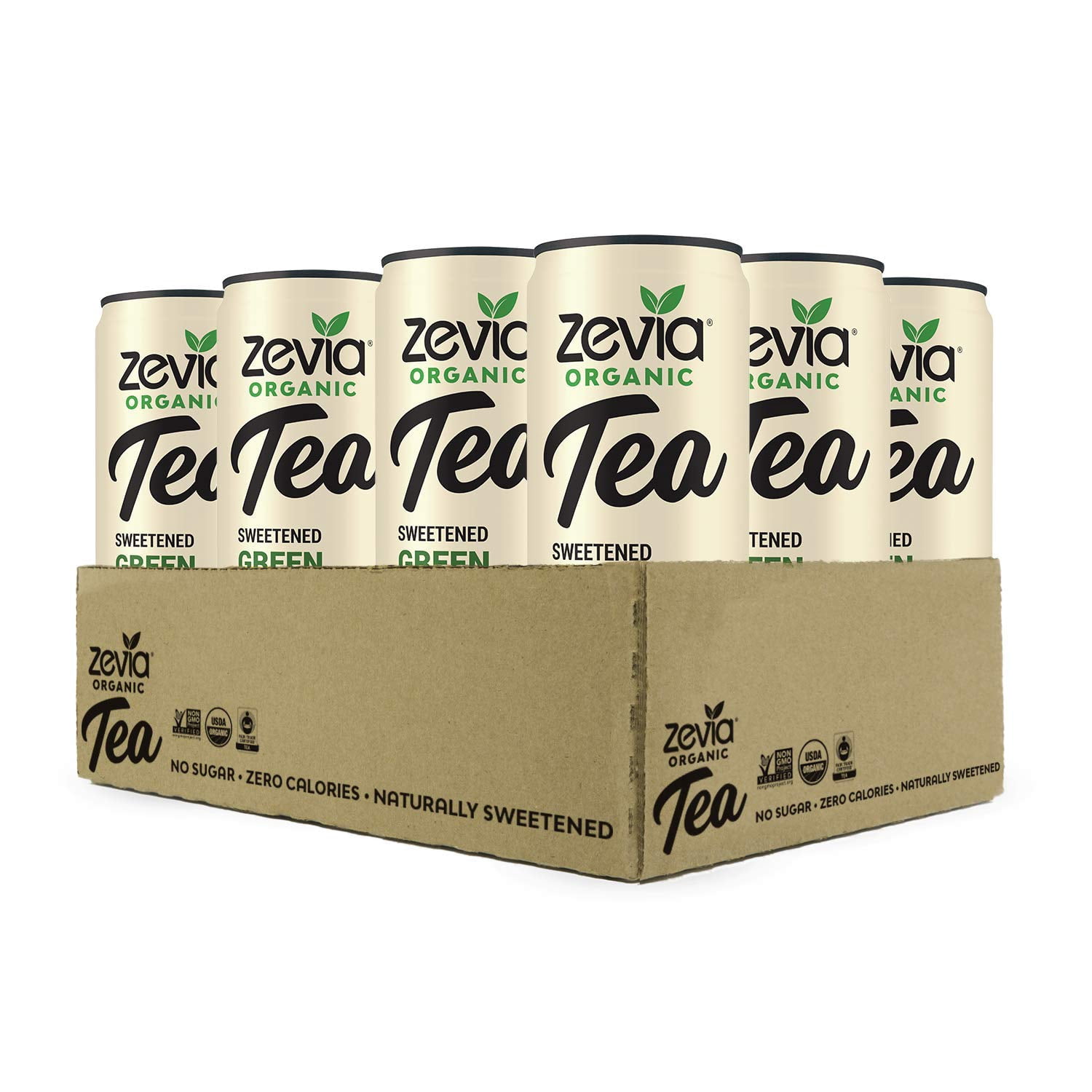 Zevia Sweetened Green Tea - Case Of 12 - 12 Fz