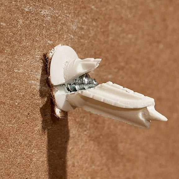 ULTNICE 50 Sets Heavy Duty Wall Anchor Self Drilling Drywall Anchors Kit Plastic Metal Nylon for