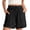 #01Black, variant on Jinhomg Womens Linen Cotton Blend Shorts Cute Hollowed Out Lace Summer Shorts Drawstring Comfy Elastic Wasit Shorts with Pockets Beige,XXL