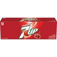 thumbnail image 2 of (2 pack) 7UP Cherry Flavored Soda, 12 fl oz cans, 12 pack, 2 of 9