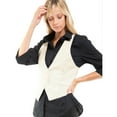 thumbnail image 5 of Made by Olivia Women's Dressy Casual Versatile Racerback Vest Tuxedo Suit Waistcoat, 5 of 6