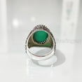 thumbnail image 7 of Green Onyx Mans Ring, Natural Green Onyx, December Birthstone, Silver Jewelry, 925 Silver Ring, Birthday Gift, Heavy Mens Ring, Arabic Design, Ottoman Style Ring, Christmas, Turkey Mens Signet Ring, 7 of 7
