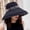 Black, variant on Women's Reversible Bucket Hat Uv Protection Packable Travel Cap Wide Brim Sun Hats Large Edge Double Sided Shading Fisherman's Hat Everything Ethnic Wind Travel Wine One Size