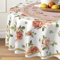 thumbnail image 2 of Round Tablecloth 60 inch, Floral Round Table Cloth, Stain Resistance, Water Repellent and Wrinkle-Free, Fall Flower Circle Tablecloth for Home Kitchen Dining Party Patio Indoor and Outdoor Use, 2 of 6