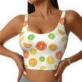 thumbnail image 2 of Lsque Colorful Lemons Printed Women'S Sports Bra, Compression, Moisture Wicking, High-Impact Sports Bra For Women,Supportive sports bra-XX-Large, 2 of 9