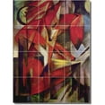 thumbnail image 1 of Ceramic Tile Mural-Franz Marc Animals Painting 29. 12.75" w x 17" h using (12) 4.25 x 4.25 ceramic tiles, 1 of 3
