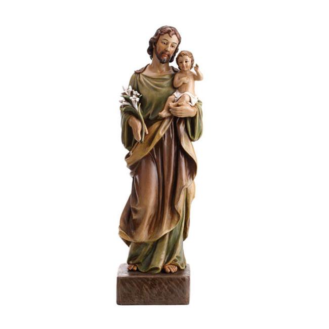 CB Catholic WC061 22 in. VG St. Joseph & Child Figurine