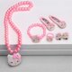 thumbnail image 3 of Conjunto de accesorios para el cabello Yashi para niños Collar Pulsera blanco, 3 of 4
