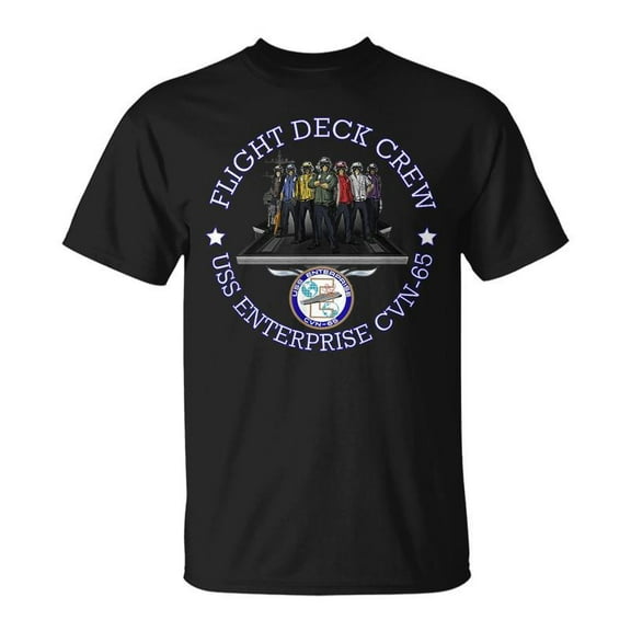 SR Uss Enterprise Cvn65 Flight Deck Crew T-shirt