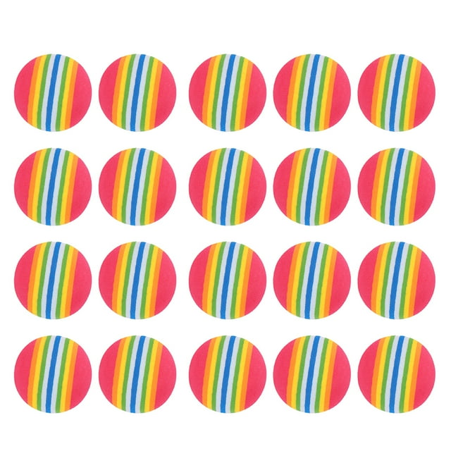 OUNONA 50 Pcs Balles de Golf en Plastique Rouge pour Pratique de Frappe en Intérieur