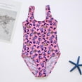 thumbnail image 6 of Yuanyu Kids Girls Swimsuits Bathing Suit Teen One Piece Printed Swimwear 3-12 Years, 6 of 7