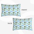thumbnail image 3 of Binfone Mallard Duck Of Lotus Flowers Standard Size Pillowcase, Long Staple Pure Cotton Envelope Closure Pillow Cover (Pillow core not included),14"x20", 3 of 7