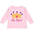 thumbnail image 3 of Inktastic Princess Crown 2nd Birthday I'm Two Girls Long Sleeve Toddler T-Shirt, 3 of 5
